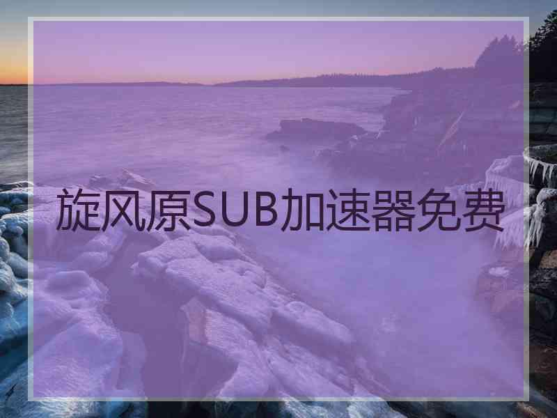 旋风原SUB加速器免费