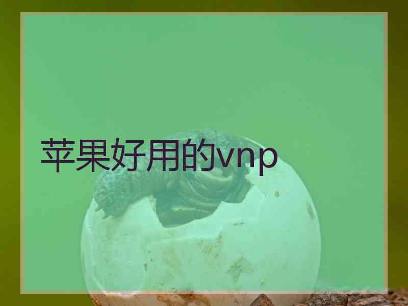 苹果好用的vnp